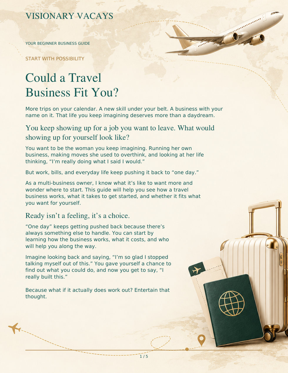 Preview page from the Beyond The Booking PDF guide